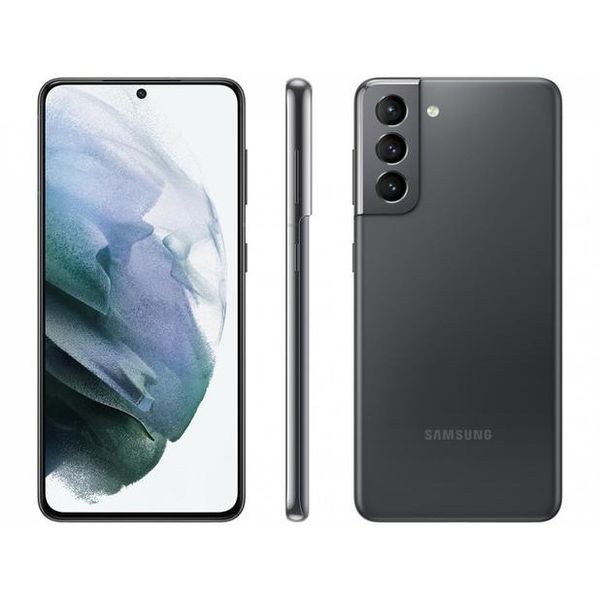 Smartphone Samsung Galaxy S21 128GB Cinza 5G - 8GB RAM Tela 6,2” Câm. Tripla + Selfie 10MP [APP + CLIENTE OURO + CUPOM]