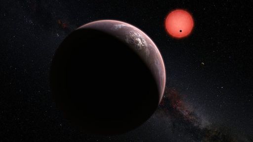 Planetas do sistema TRAPPIST-1 são alinhados com rotação de sua estrela