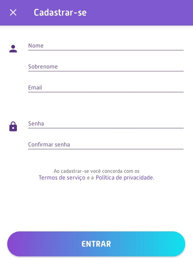 Preencha o formulário com algumas informações sobre você para prosseguir - (Captura: Canaltech/Felipe Freitas)