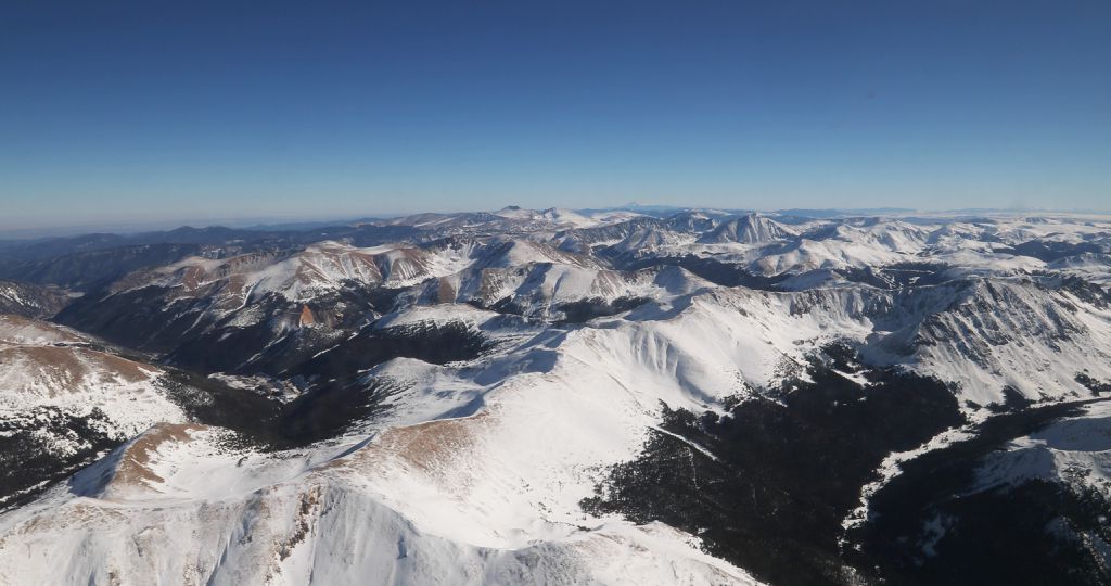 Grande Mesa, cadeia de montanhas no Colorado (Imagem: Reprodução/Goddard Space Flight Center/NASA/Joy Ng)