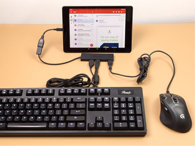 Um cabo OTG também permite conectar mouse e teclado ao seu dispositivo (Imagem: Reprodução/Download 3K)