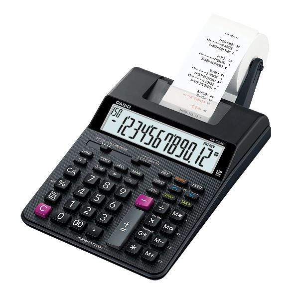 Calculadora de Impressão Casio HR-100RC-BK Preta | KaBuM!