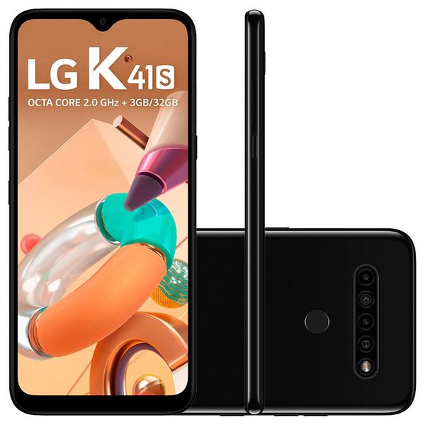Smartphone LG K41S 32GB 13MP Tela 6.55 Preto - LMK410BMW.ABRABK [BOLETO]