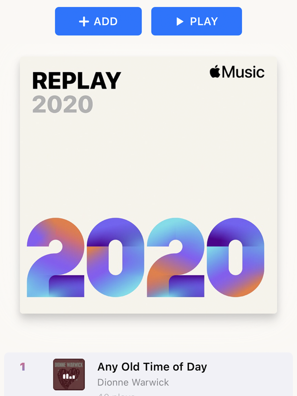 Visualize sua playlist com as mais tocadas em 2020 (Imagem: Bruno Salutes/Captura de tela)