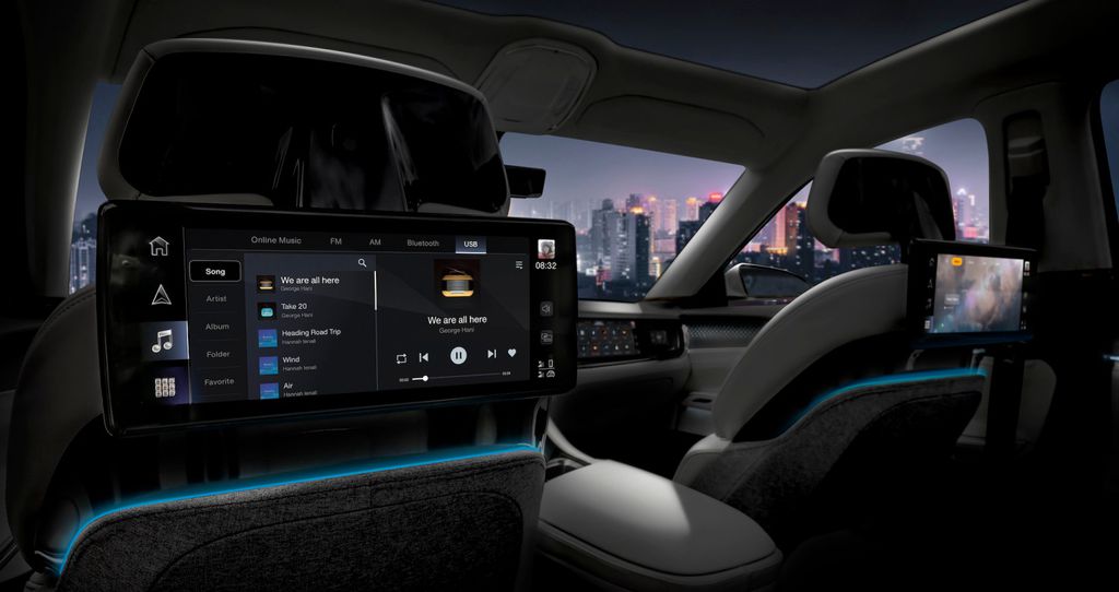 Será possível ter acesso a muito conteúdo online no SUV elétrico da Chrysler (Imagem: Divulgação/Stellantis)