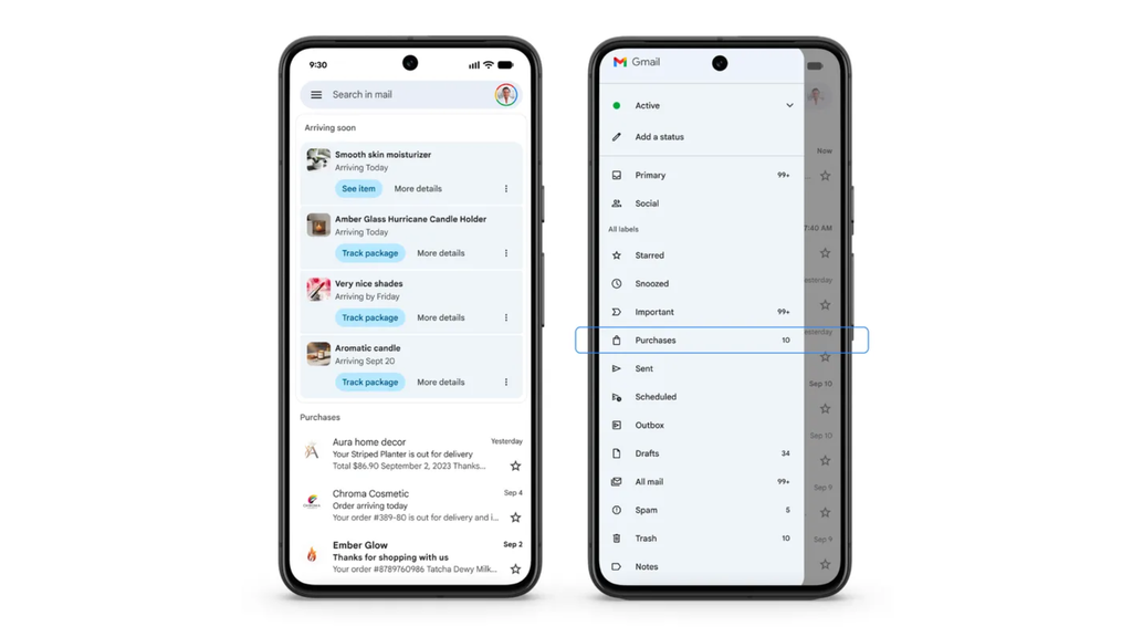 Gmail ganha aba 