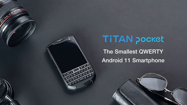 Unihertz スマートフォン titan pocket Menor smartphone QWERTY do mundo é resistente a quedas e tem