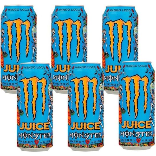 PARCELADO | Pack de Monster Mango Loco LT 473ml - Unidade 6