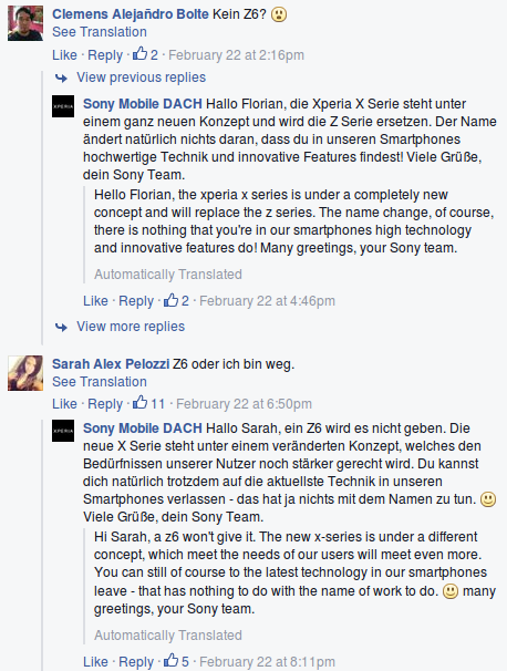 Sony Facebook