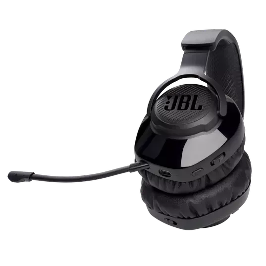 Fone de ouvido tem acabamento de plástico fosco e brilhante (Imagem: Reprodução/JBL)