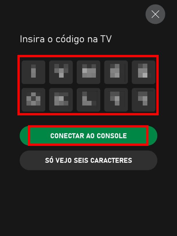 Digite o código que aparece na tela em seu celular e clique em "Conectar console" (Captura de tela: Matheus Bigogno/Canaltech)
