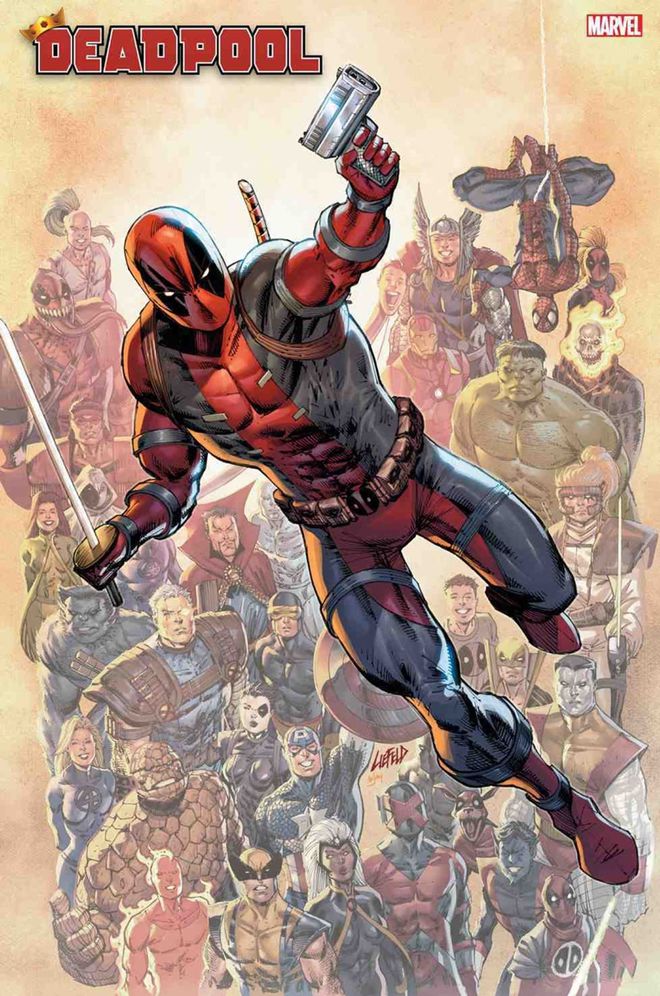 Deadpool vai comemorar 30 anos com capas de HQs de seu polêmico cocriador