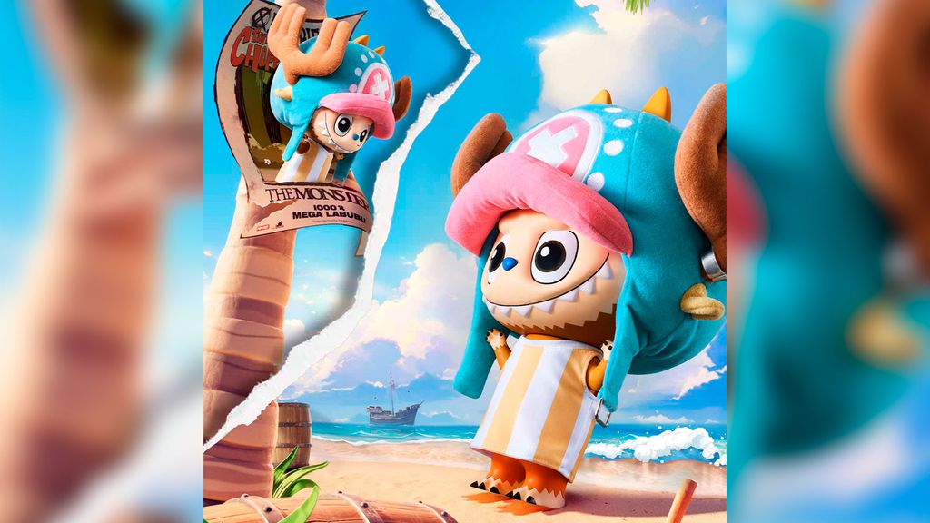 A Labubu Tony Tony Chopper é um crossover com One Piece, uma das obras mais famosas de todos os tempos no mundo do mangá (Imagem: Pop Mart/Divulgação)
