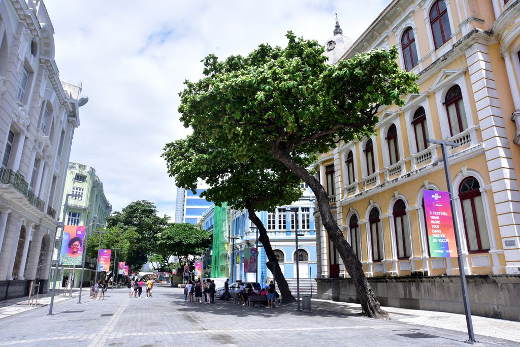 Boulevard da Av. Rio Branco, no Bairro do Recife (Divulgação)