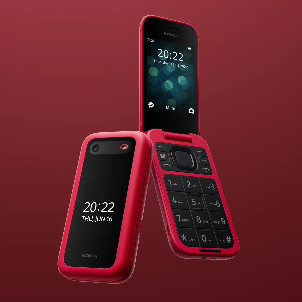 Nokia 2660 Flip traz visual icônico de celulares em formato flip (Imagem: Reprodução/Nokia)