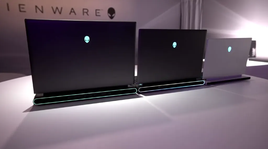Com proporção 16:10, os novos notebooks da Alienware agora adotam telas de 14, 16 e 18 polegadas (Imagem: Dell)
