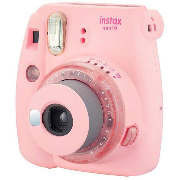Câmera Instantânea Fujifilm Instax Mini 9 Rosa Chiclé com 3 Filtros Coloridos, Rosa Chiclé
