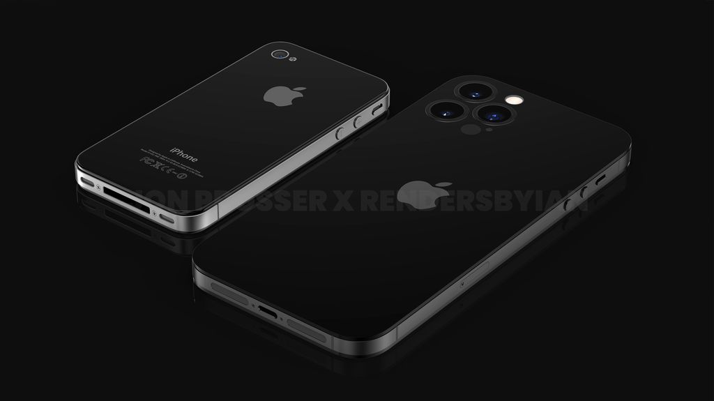 Dupla iPhone 14 Pro e 14 Pro Max teriam câmeras niveladas na tampa traseira (Imagem: Reprodução/Jon Prosser)