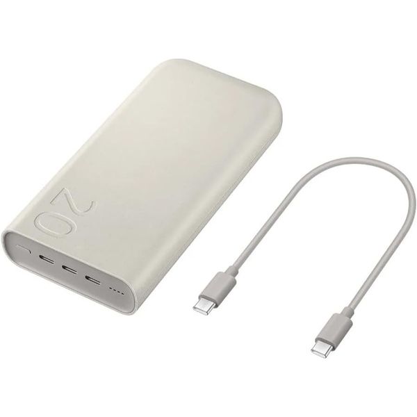 PARCELADO | Bateria Samsung Carregador Portátil 3x USB-C, 20000mAh, Super Rápida 45W