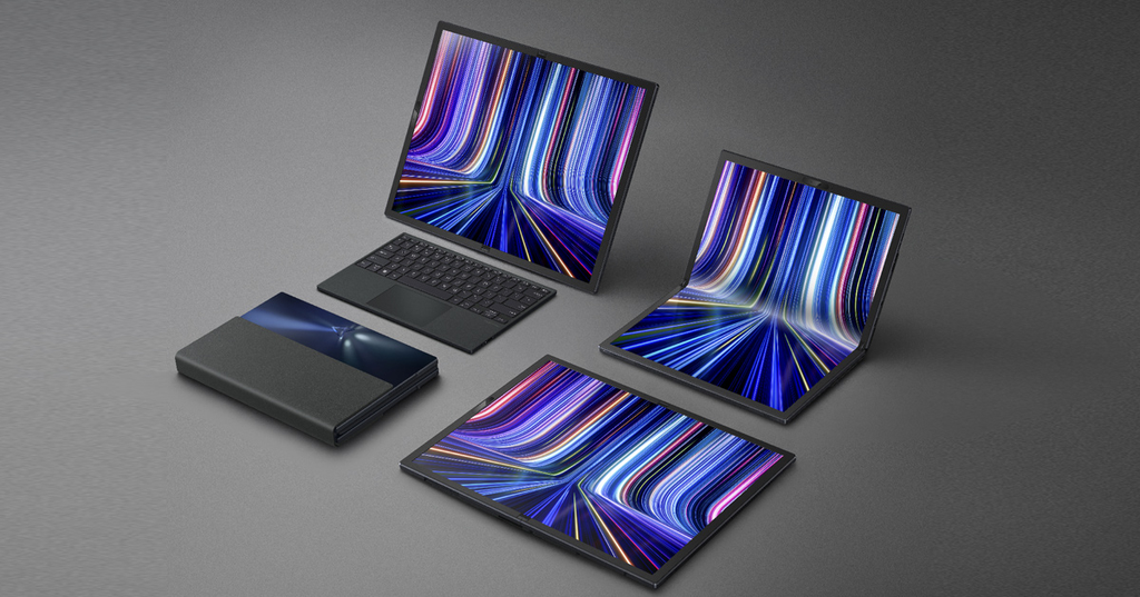 ASUS, Lenovo e HP já vendem notebooks de tela flexível com vários modos de usabilidade (Imagem: Reprodução/ASUS)