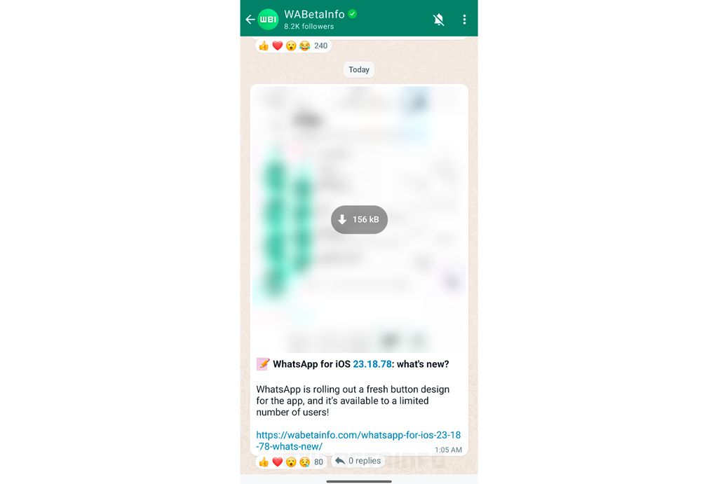 Canais do WhatsApp poderão receber espaço para respostas e comentários dos seguidores (Imagem: Reprodução/WABetaInfo)