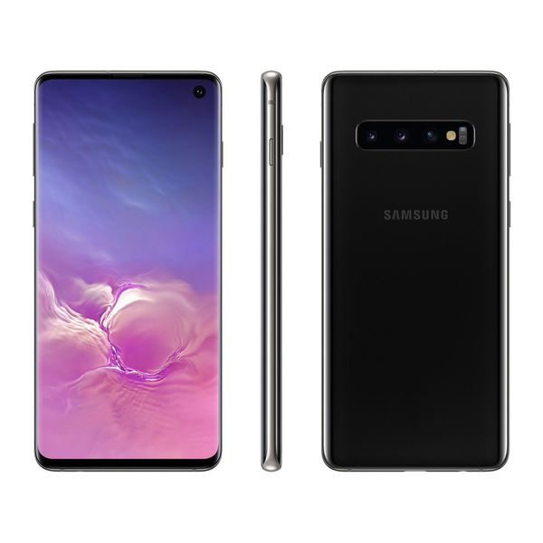 Smartphone Samsung Galaxy S10 128GB Preto 4G - 8GB RAM 6,1” Câm. Tripla + Câm. Selfie 10MP