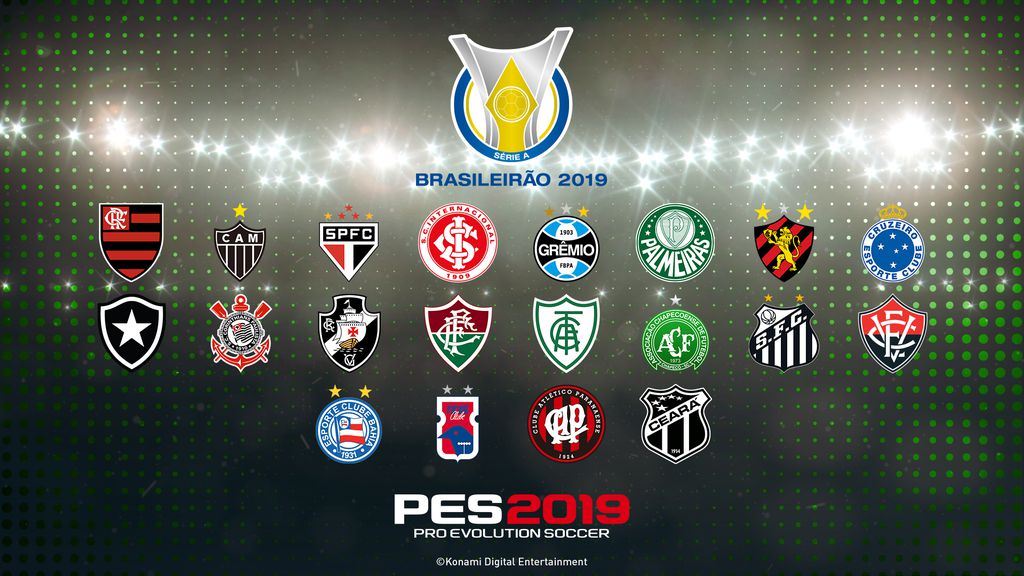 Apesar de equipes da Série A do Brasileirão estarem licenciadas, o elenco de muitas delas é genérico (Imagem: Divulgação/Konami)