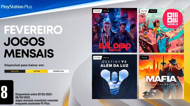 Todos os jogos da PS Plus 2019