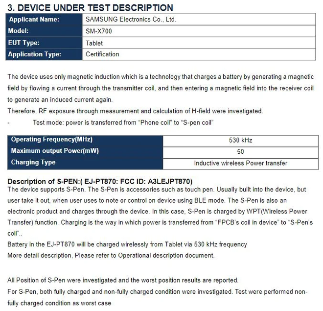 Homologação do Galaxy Tab S8 confirma mesma S Pen do antecessor (Imagem: SamMobile)