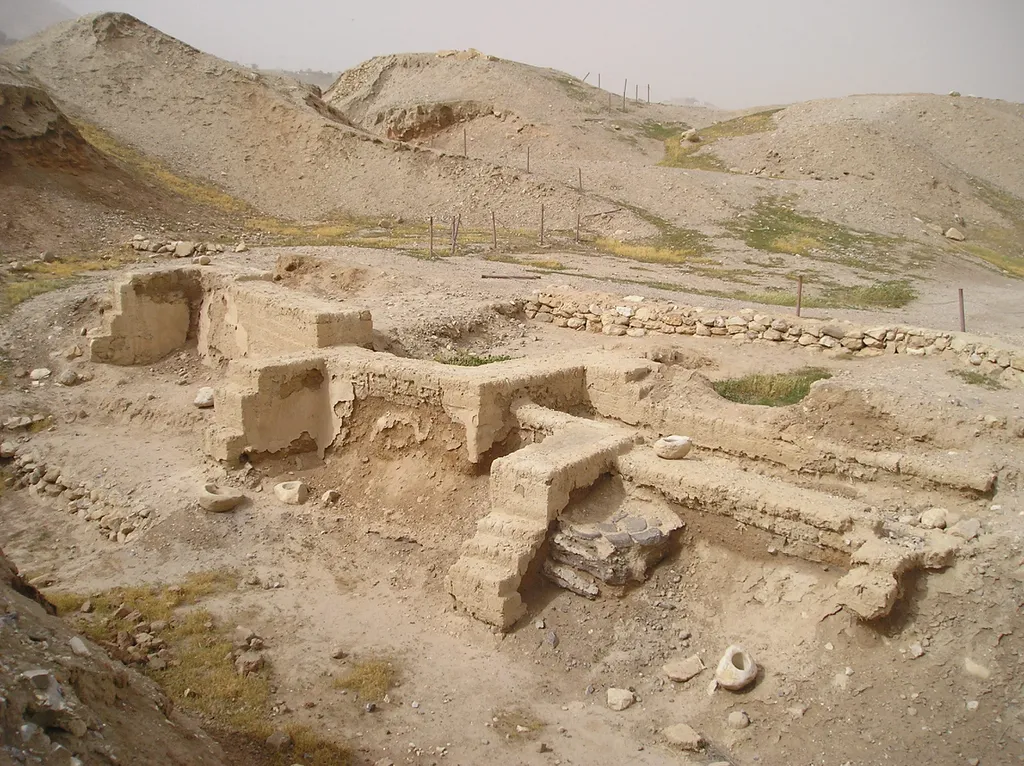 Ruínas de residência antiga em Tel Al-Sultan, em Jericó, um dos lugares mais antigos habitados no mundo (Imagem: A. Sobkowski/Domínio Público)