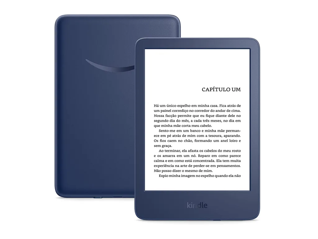 Kindle de 11ª geração finalmente está disponível no Brasil com nova cor azul (Imagem: Divulgação/Amazon)