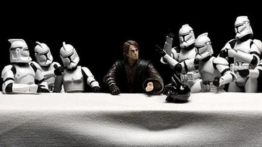 Artista recria cenas famosas de filmes e quadros com bonecos da saga Star Wars