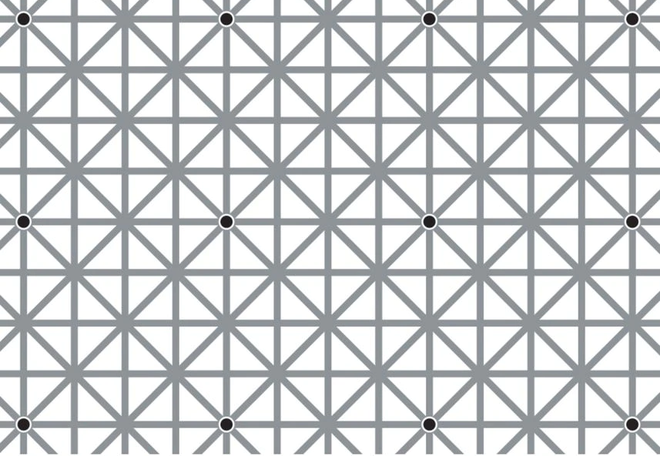 A ilusão faz com que a gente não consiga visualizar todos os pontos simultaneamente (Imagem: Pete Sucheski)