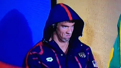 "Cara feia" de Michael Phelps vira mais um meme da Olimpíada do Rio