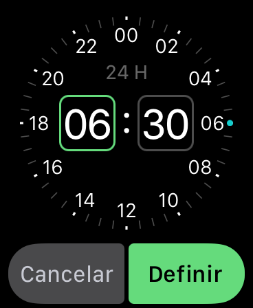 Ajuste o horário de dormir e acordar diretamente pelo relógio inteligente - Captura de tela: Thiago Furquim (Canaltech)