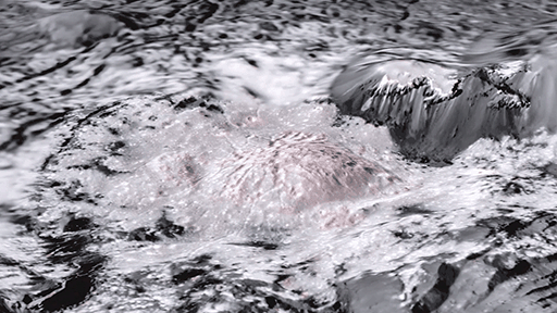 Imagens da Cratera Occator feitas com mapeamento 3D (NASA/JPL-Caltech/UCLA/MPS/DLR/IDA)