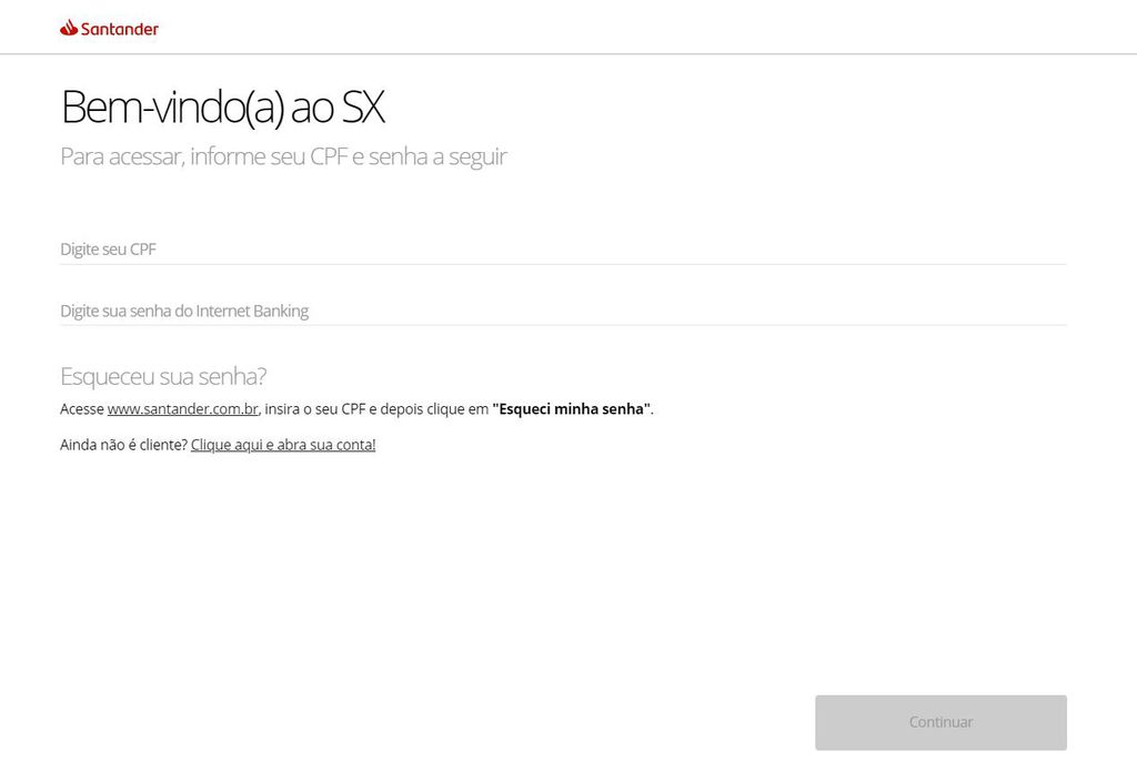 Site do SX, do Santander: banco vem promovendo sua solução para o Pix com barulho (Captura: Rui Maciel)