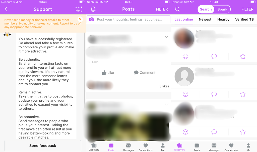 O Trans é um app de relacionamento para pessoas Trans inspirado na interface do Tinder (Imagem: Captura de tela/Fabrício Calixto/Canaltech)