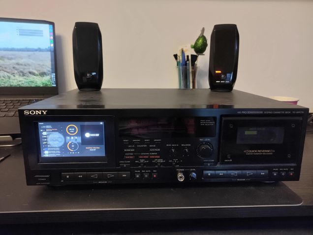 Sony TC-WR770 Tocador Cassete com Raspberry Pi 2