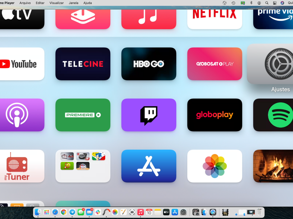 Após seguir todos os passos, você verá com sucesso a imagem da Apple TV no seu Mac - Captura de tela: Thiago Furquim (Canaltech)