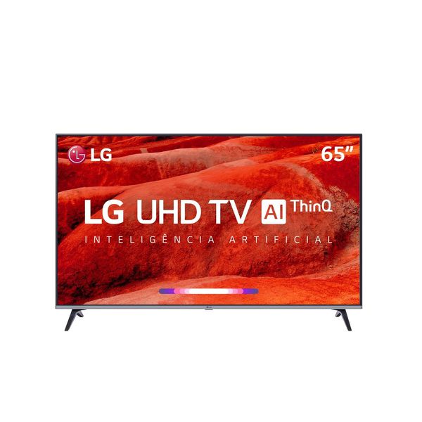 Smart TV LED 65" LG UM7520 Ultra HD 4K HDR Ativo, DTS Virtual X, Inteligência Artificial, ThinQ AI, WebOS 4.5
