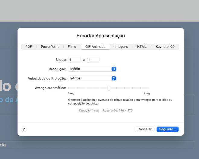Crie um GIF animado no Keynote em 6 etapas fáceis - Gif Animado