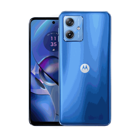 Suposto Motorola Moto G54 na cor azul