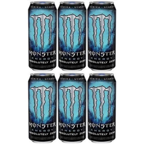 Pack de Monster Absolutely Zero LT 473ml - Unidade 6 unidades