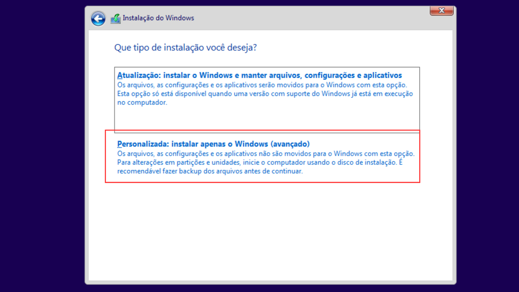 Como instalar o Windows 10 (Imagem: Captura de tela/Bruno De Blasi/Canaltech)