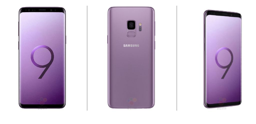 A nova cor, Lilac Purple, uma das opções do Galaxy S9