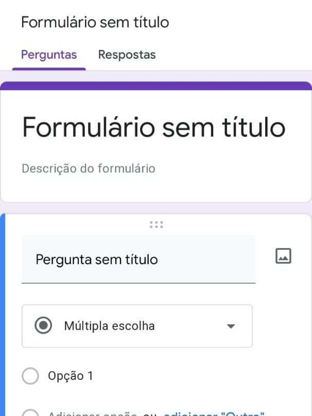 Acesse o Google Forms para criar seu formulário (Imagem: Guadalupe Carniel/Captura de tela)