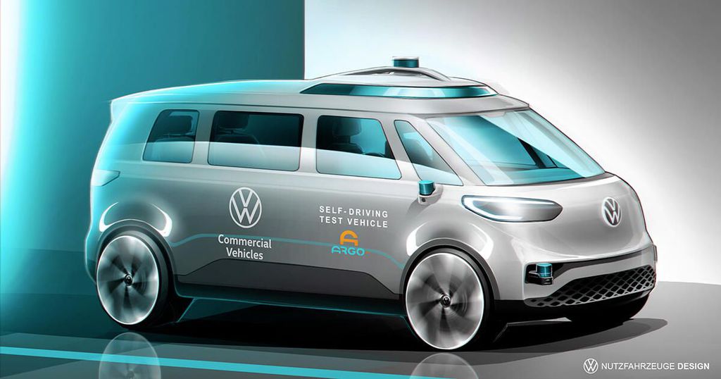 "Kombi autônoma" será primeira tentativa da VW dentro do segmento de carros autônomos (Imagem: Divulgação/Volkswagen)