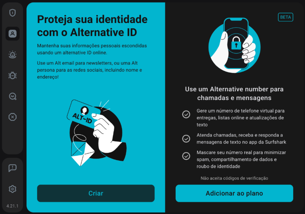 Surfshark oferece ferramentas para proteger a sua identidade contra vazamentos (Imagem: Divulgação/Surfshark)