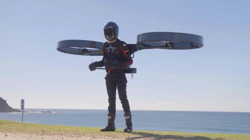 Mochila-helicóptero pode substituir jetpack tradicional em voo solo